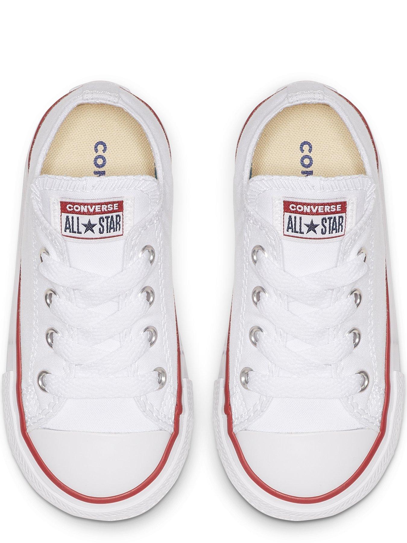 Image 4 of 6 of Converse Chuck Taylor All Star Ox Infant Unisex Seasonal Trainers -White