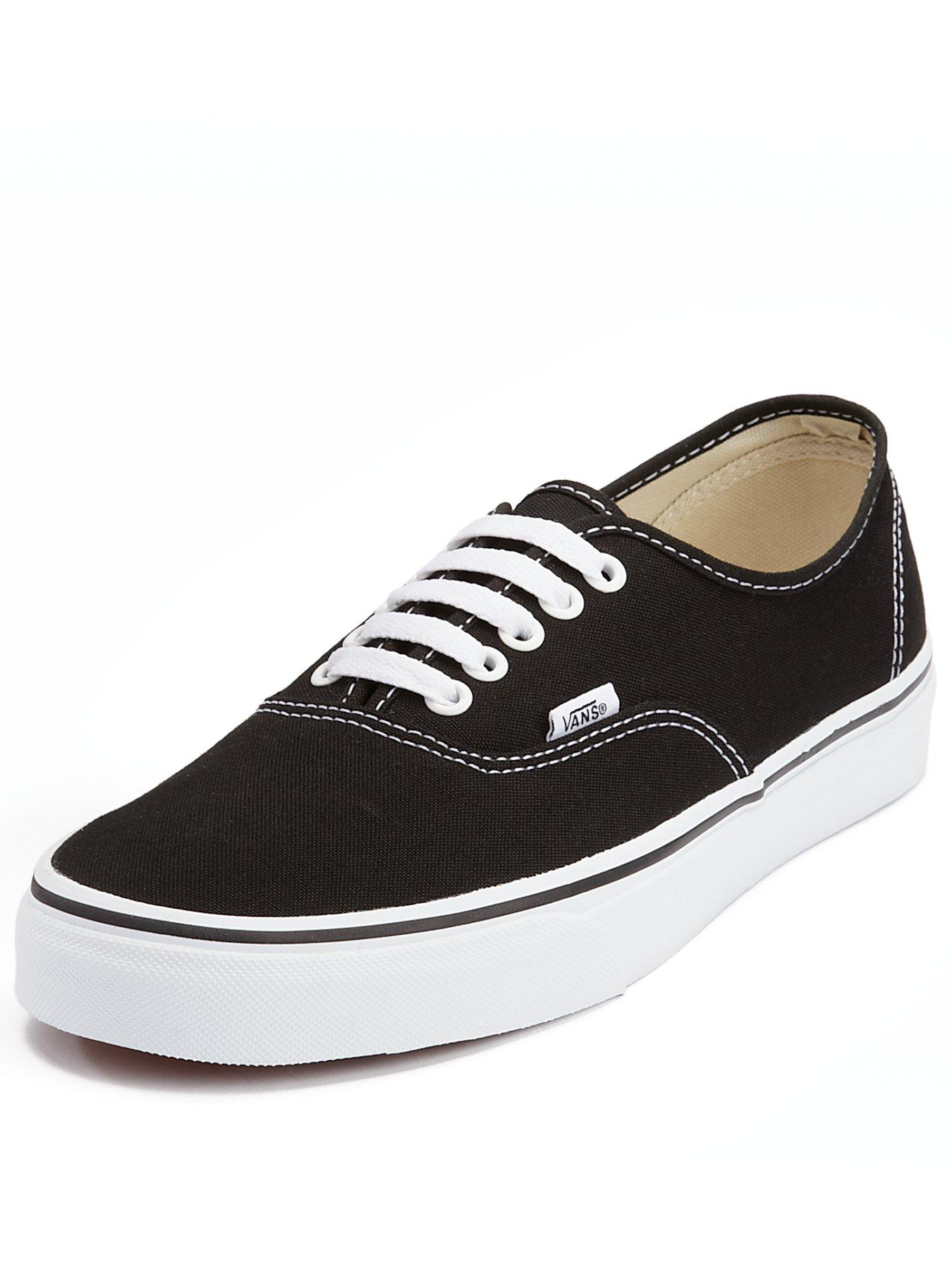 Vans Unisex Authentic Trainers Black white Very