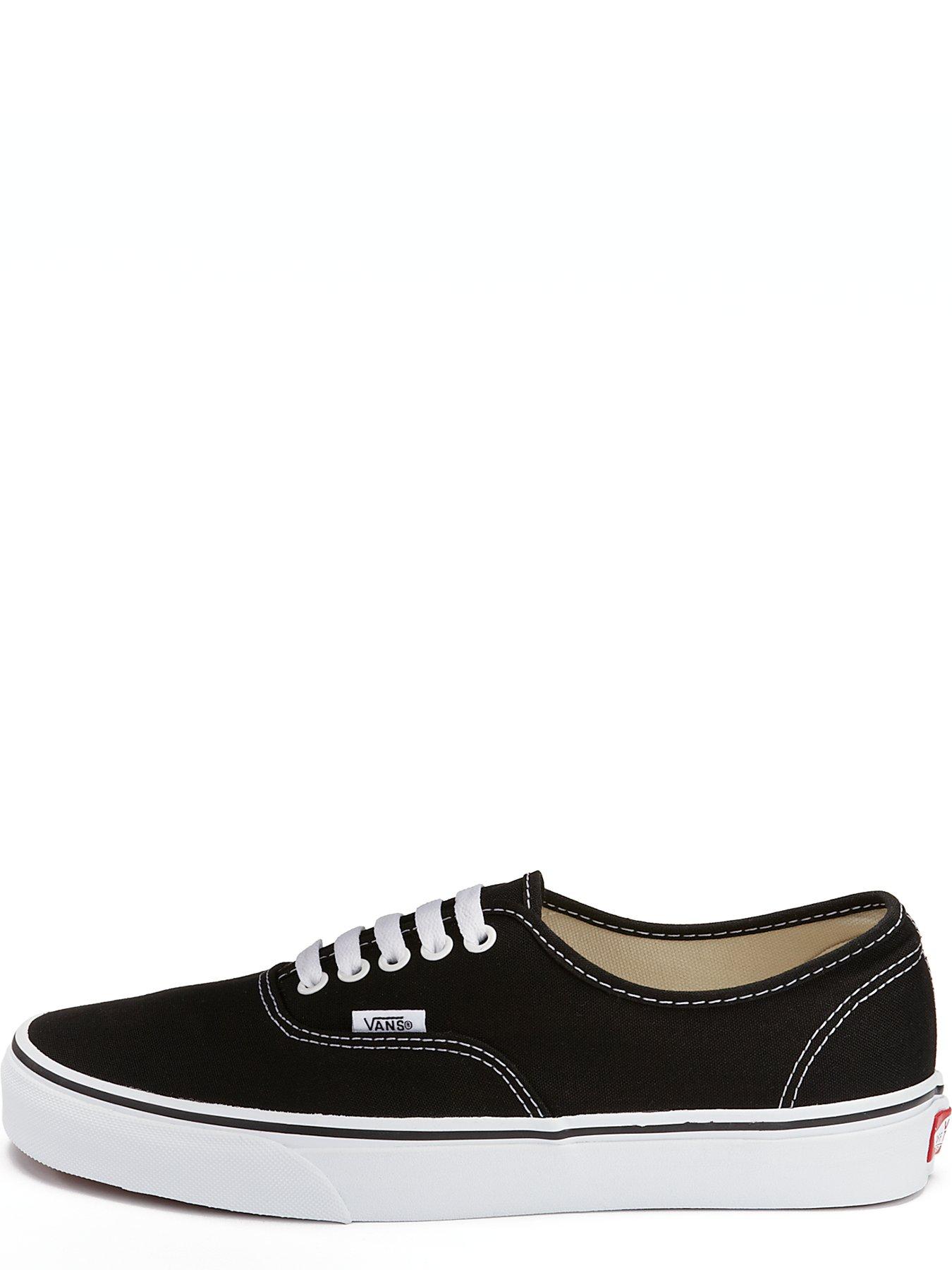 Vans authentic store white black sole