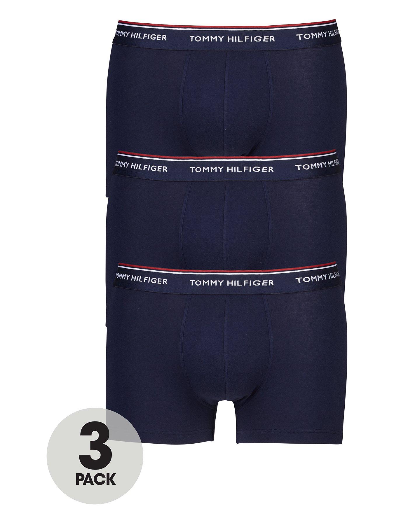Image 1 of 2 of Tommy Hilfiger 3 Pack Premium Essentials Trunks - Navy