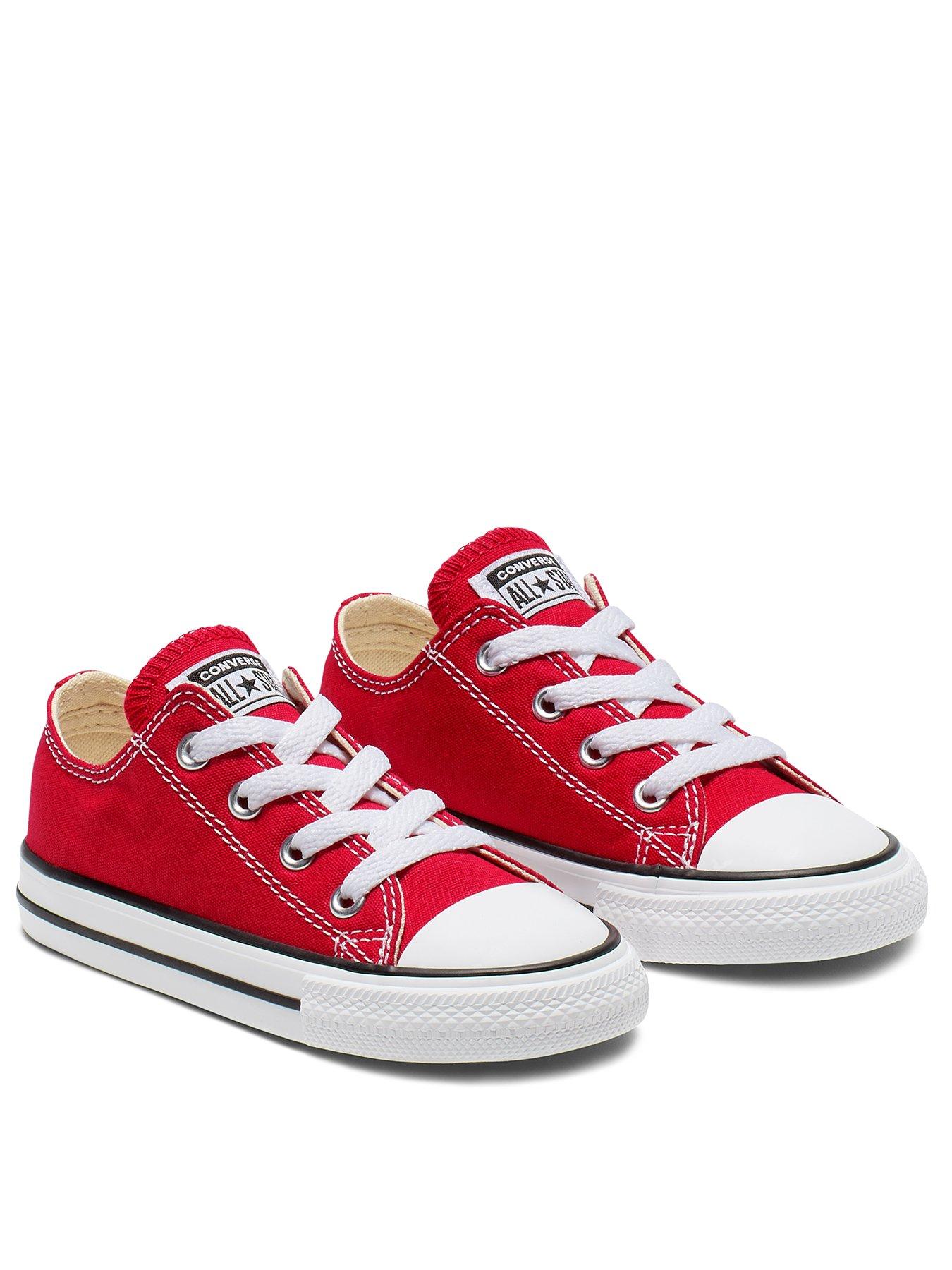 Kids Chuck Taylor All Star Ox Infant Unisex Trainers -Red