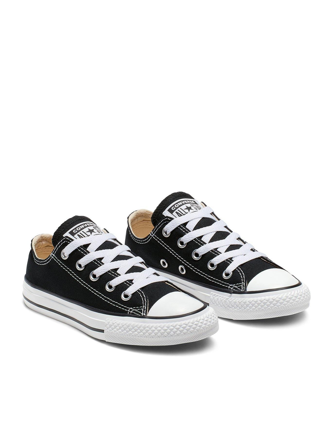 black all star oxford trainers