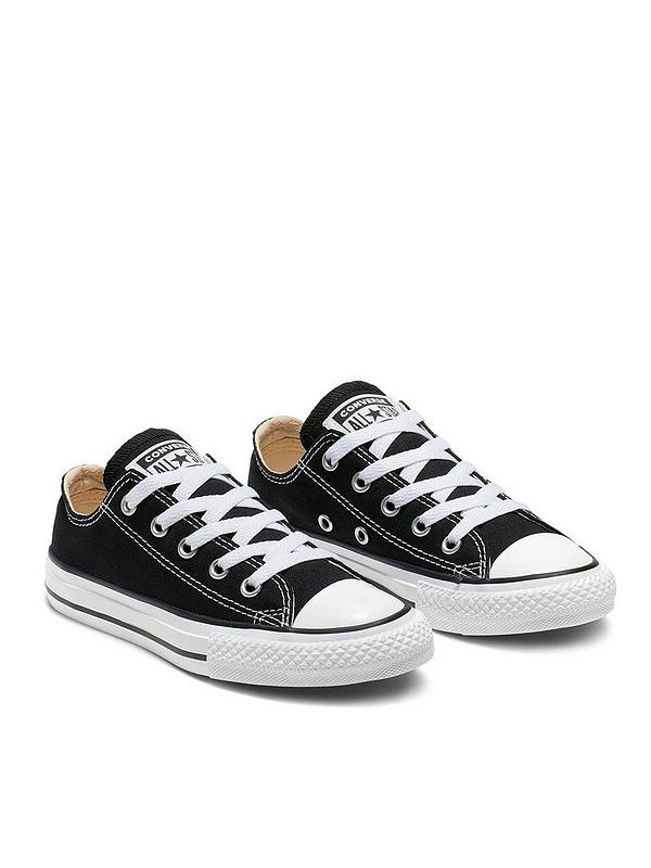 Converse Chuck Taylor All Star Ox Childrens Unisex Trainers -Black |  