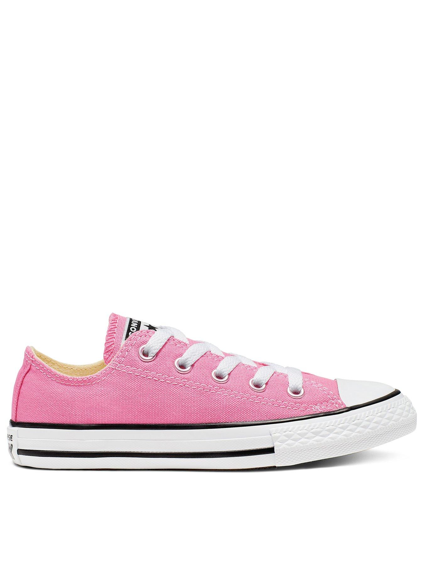 Image 1 of 7 of Converse Kids Girls OX Trainer - Pink