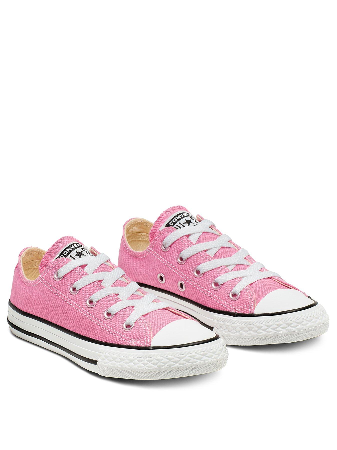 Image 2 of 7 of Converse Kids Girls OX Trainer - Pink