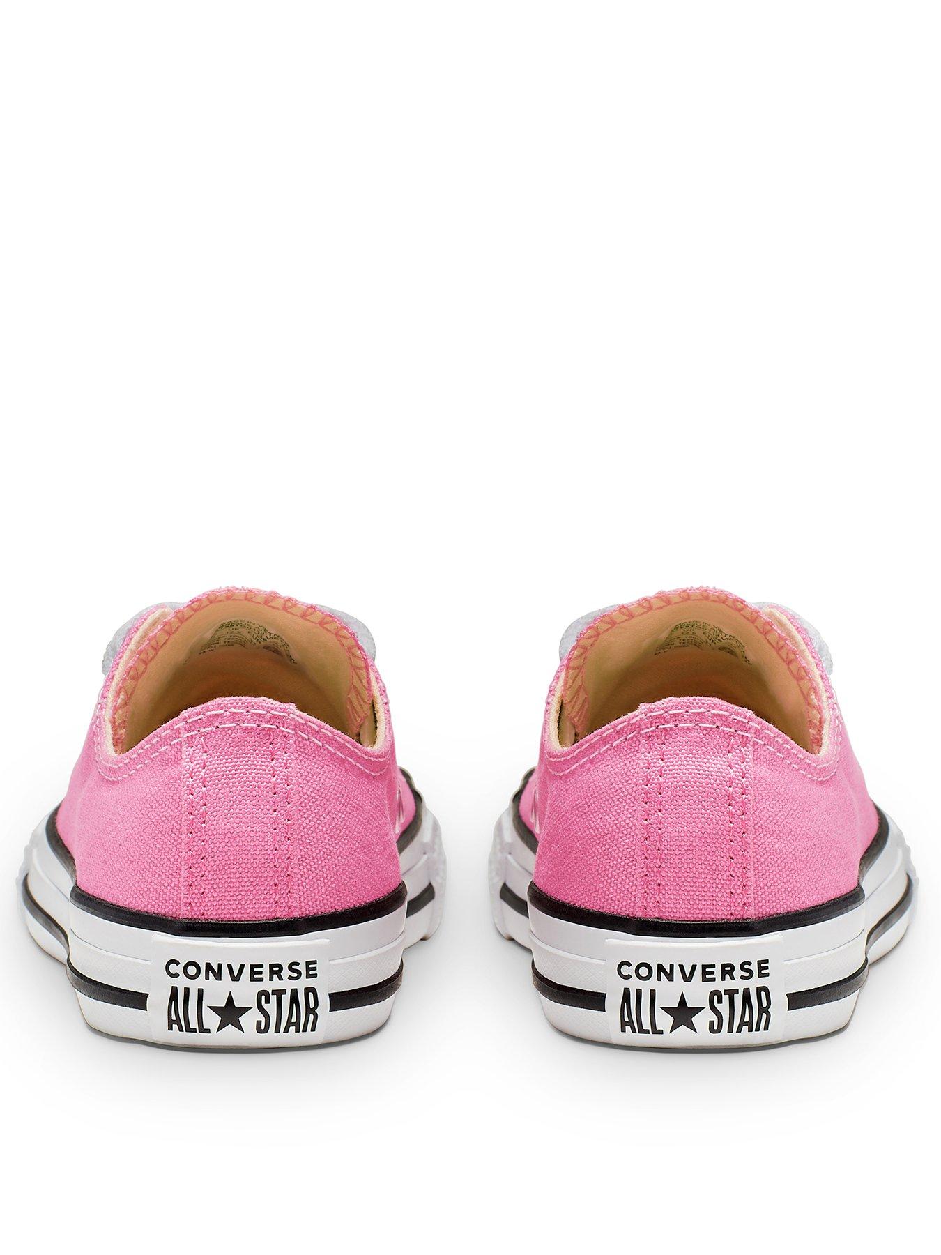 Image 3 of 7 of Converse Kids Girls OX Trainer - Pink