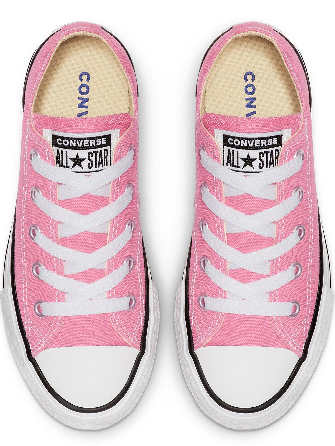 Image 4 of 7 of Converse Kids Girls OX Trainer - Pink