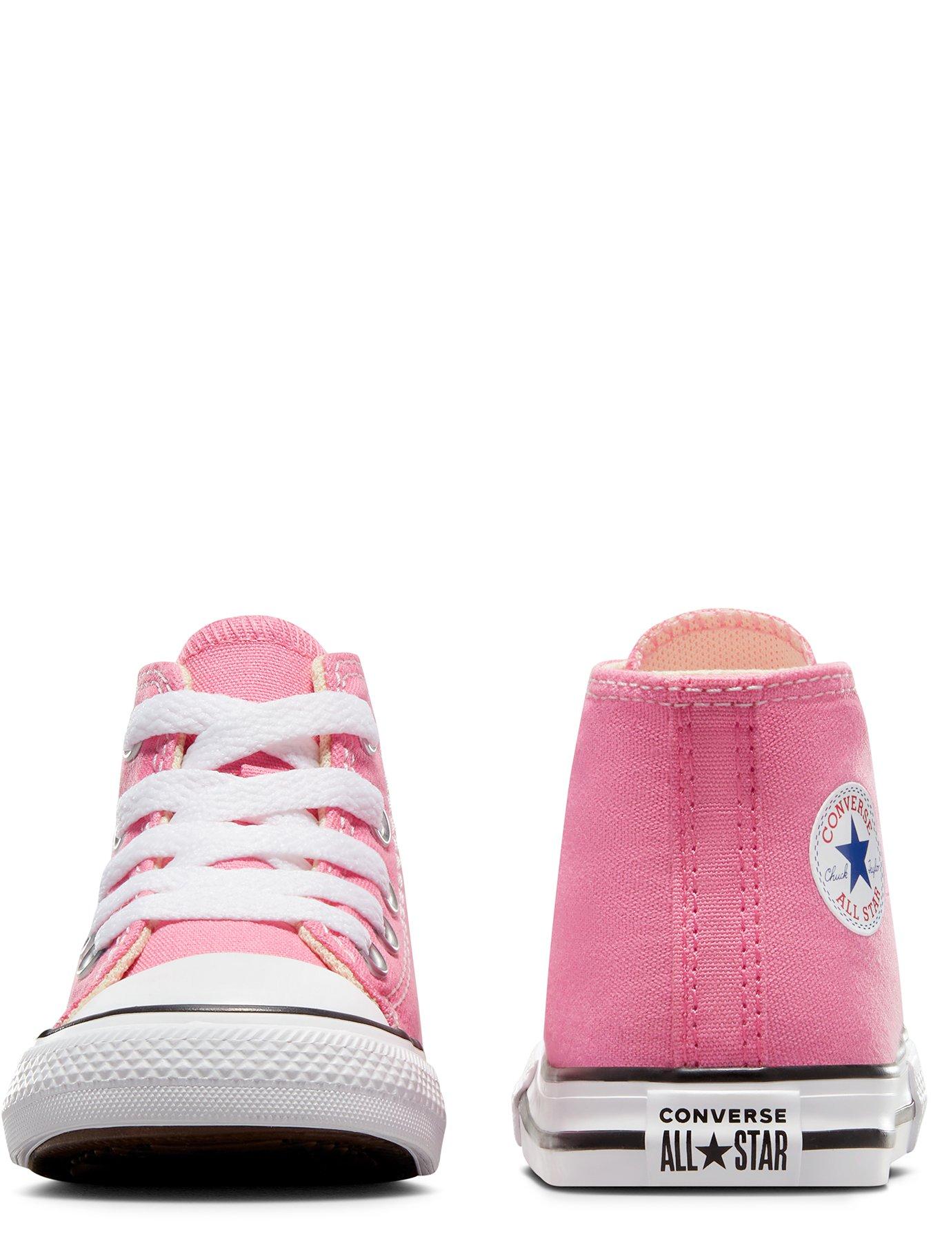 Image 2 of 6 of Converse Chuck Taylor All Star Ox Infant Girls Trainers -Pink