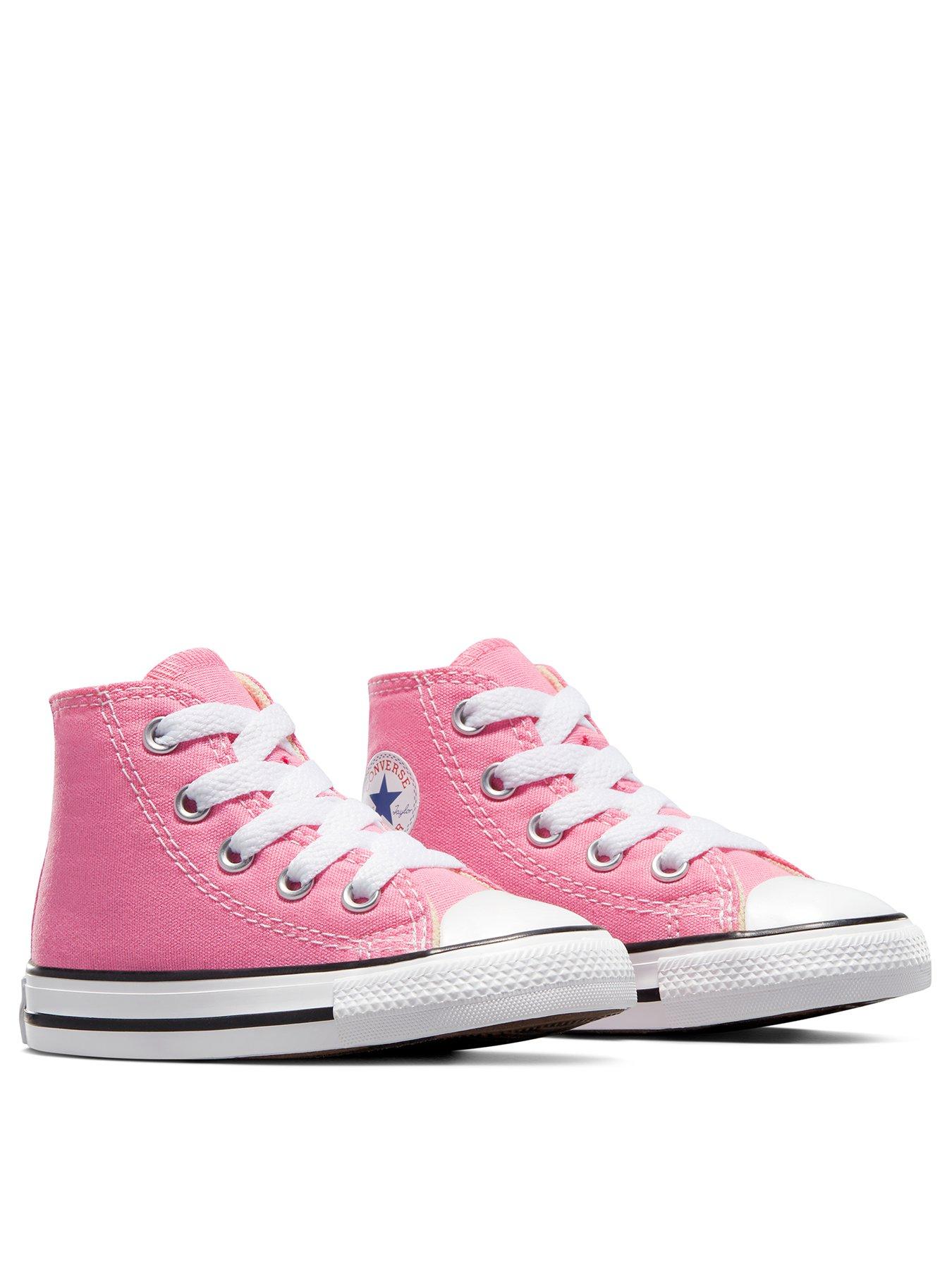 Image 3 of 6 of Converse Chuck Taylor All Star Ox Infant Girls Trainers -Pink
