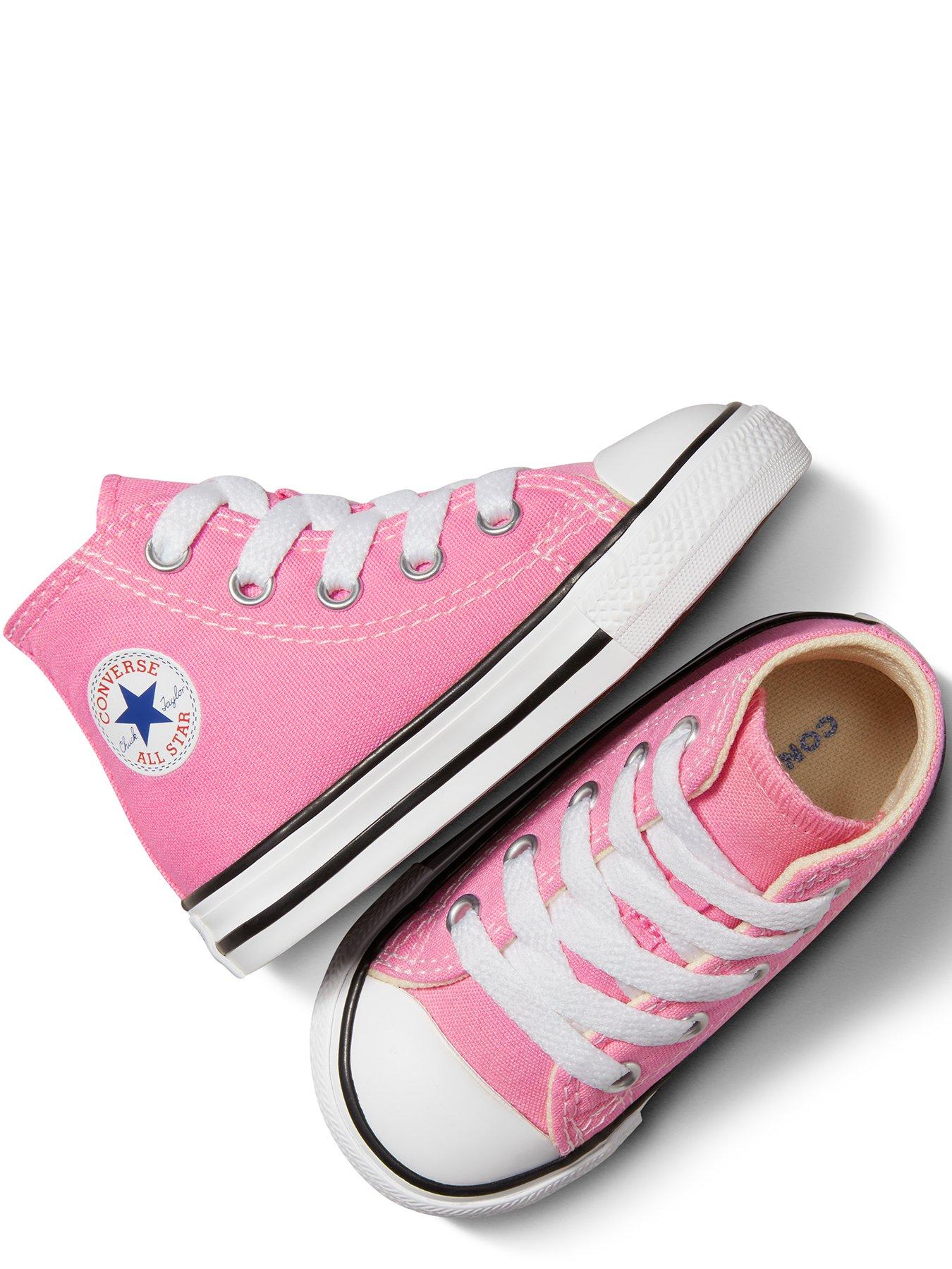 Image 4 of 6 of Converse Chuck Taylor All Star Ox Infant Girls Trainers -Pink