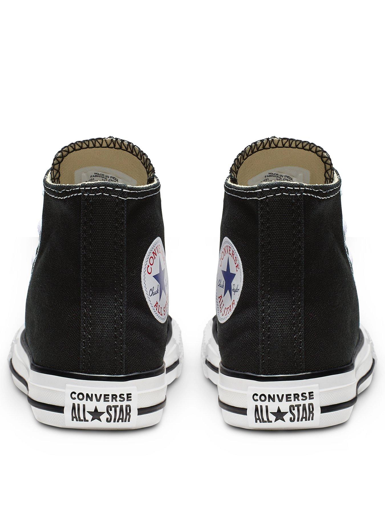 Childrens hot sale black converse