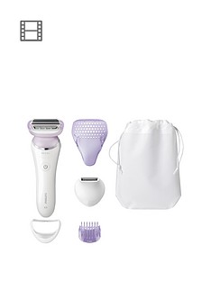 Philips SatinShave Prestige Wet & Dry Electric Lady Shaver with 5 Accessories - BRL170/00