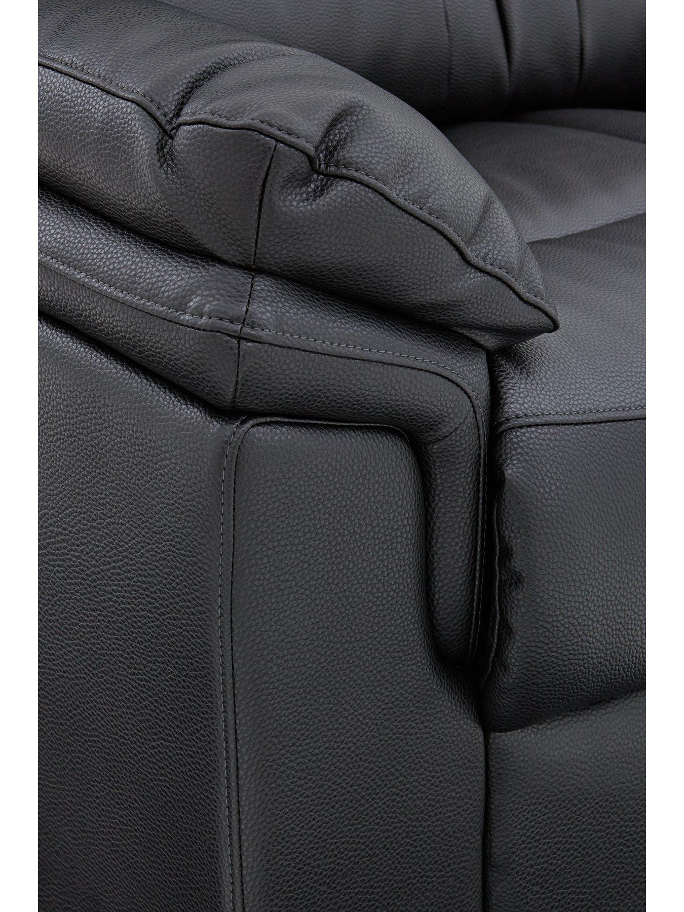 Image 3 of 5 of The Very Collection Albion Luxury Faux Leather High Back 3 Seater&nbsp;+ 2 Seater&nbsp;Sofa Set (Buy and SAVE!)