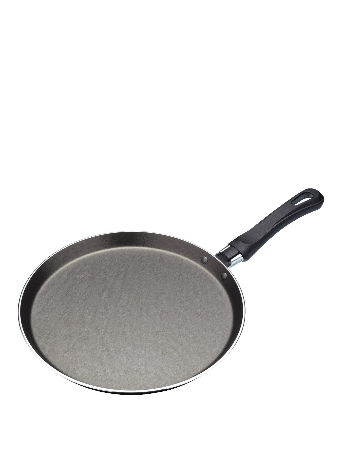 KitchenCraft Non Stick Pancake Pan with Printed Recipe, Aluminium, 24 cm