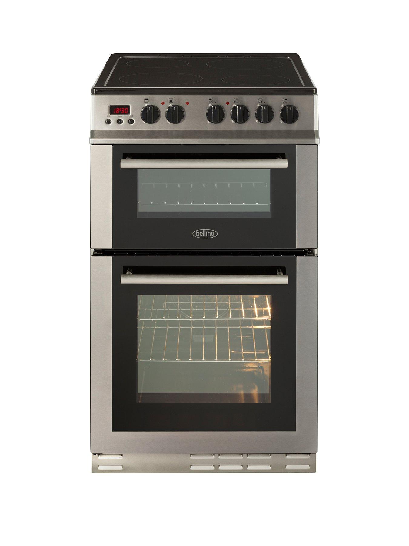 Belling Fs50Edopc 50Cm Double Oven Electric Ceramic Cooker  – Cooker With Connection