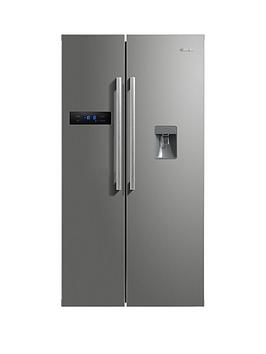 Swan Sr70110S 89.5Cm American-Style Double Door Frost-Free Fridge Freezer With Water Dispenser - Silver Best Price, Cheapest Prices