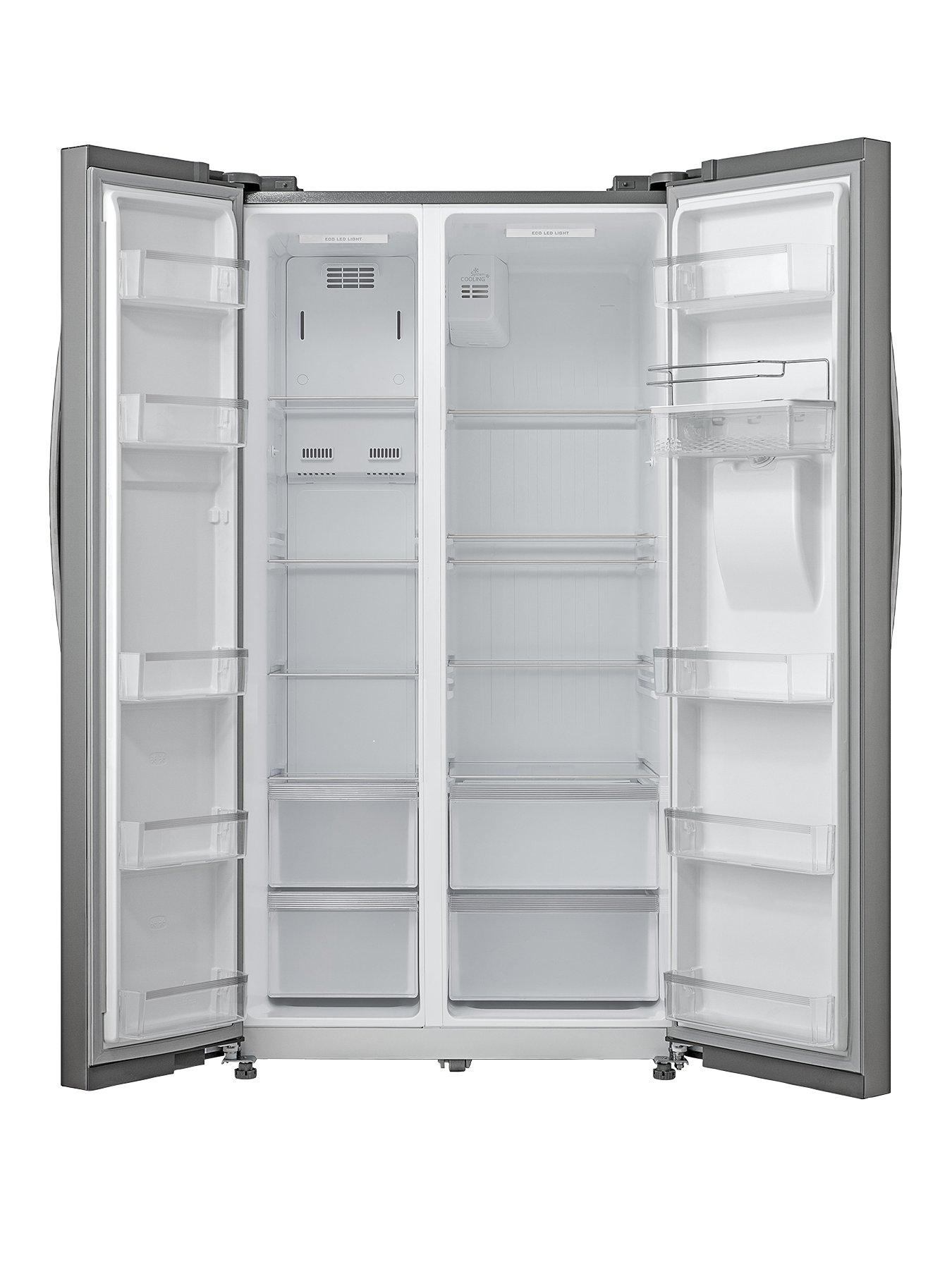 Sr70110s 89 5cm American Style Double Door Frost Free Fridge Freezer With Water Dispenser Silver