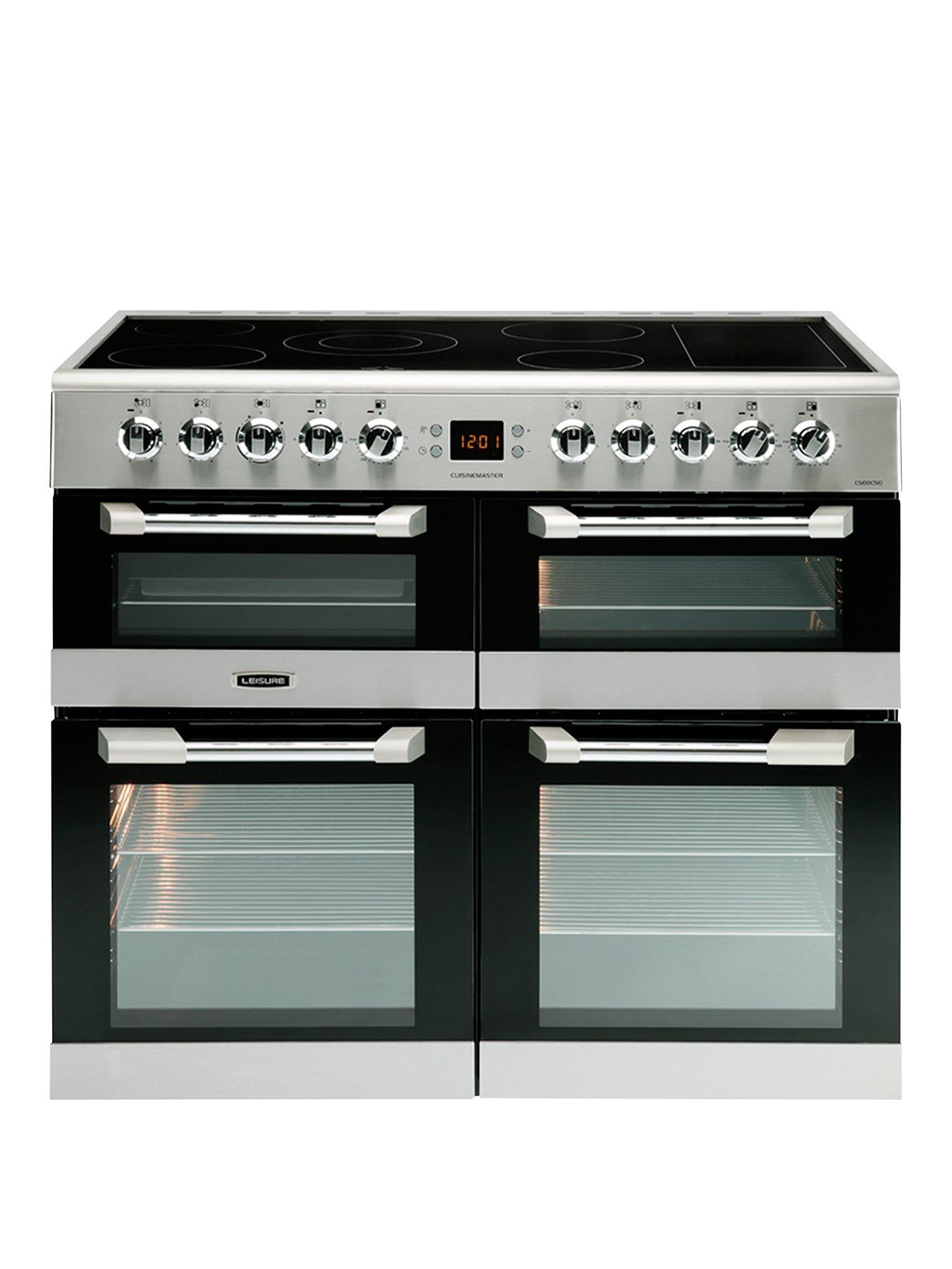 Leisure Cs100C510X Cuisinemaster 100Cm Electric Range Cooker With Ceramic Hob And Optional Connection - Stainless Steel - Cooker Only