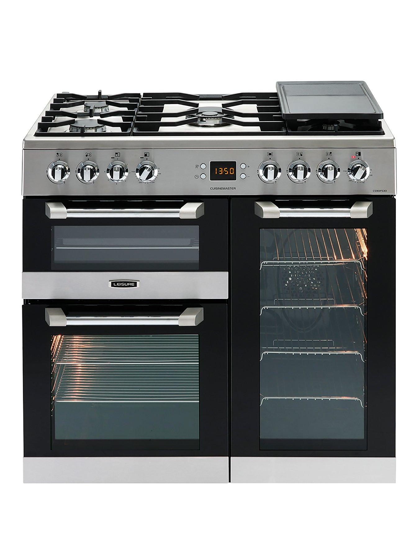 Leisure Cs90F530X Cuisinemaster 90Cm Dual Fuel Range Cooker With Connection - Stainless Steel - Cooker With Connection