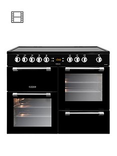 Leisure CK100C210K Cookmaster 100cm Electric Range Cooker with Ceramic Hob and Optional Connection - Black