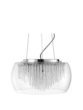 Product photograph of Very Home Glass Cloche Ceiling Light from very.co.uk