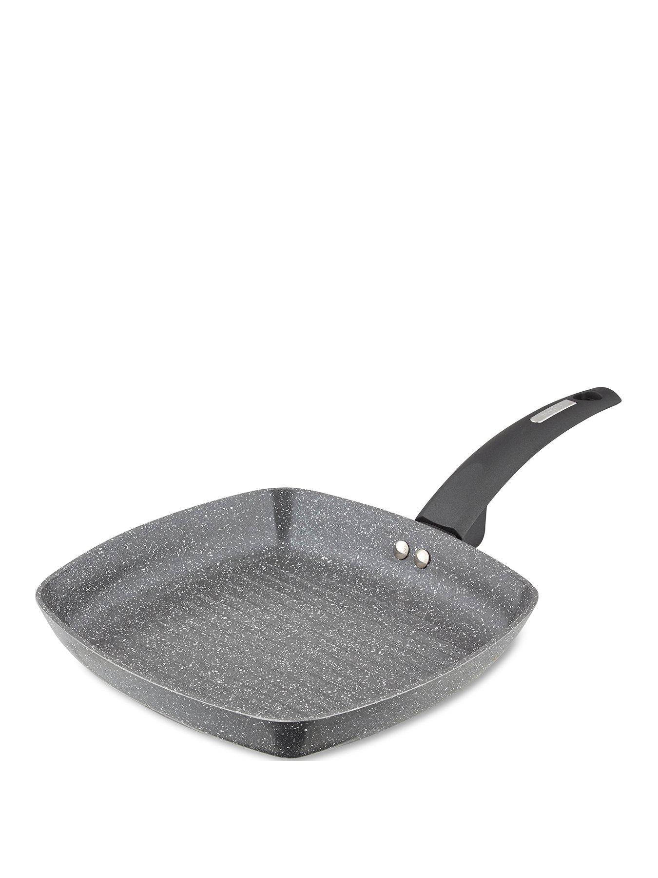 Product photograph of Tower Cerastone 25cm Stone Coated Grill Pan from very.co.uk