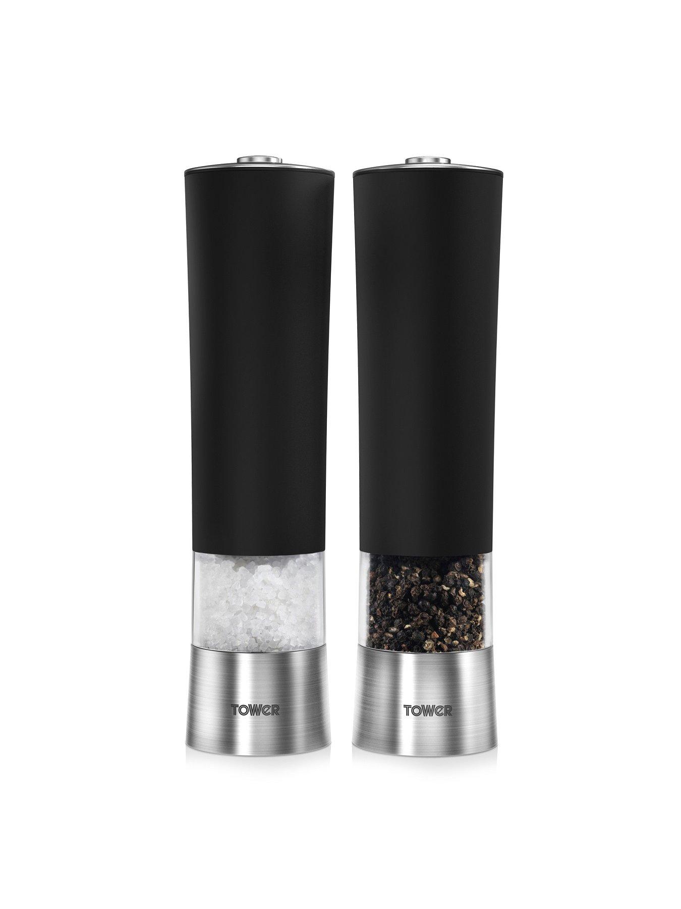 Tower Set of 2 Electric Salt and Pepper Mills very.co.uk
