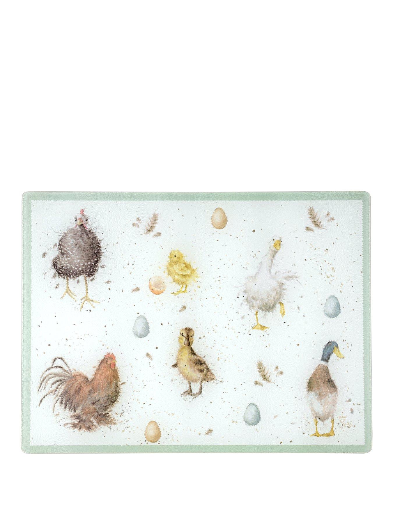 Wrendale Designs 40cm Glass Farmyard Worktop Saver main image 0