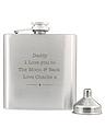 Image thumbnail 2 of 4 of The Personalised Memento Company Personalised Stainless Steel Hip flask