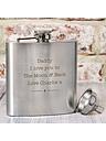 Image thumbnail 3 of 4 of The Personalised Memento Company Personalised Stainless Steel Hip flask