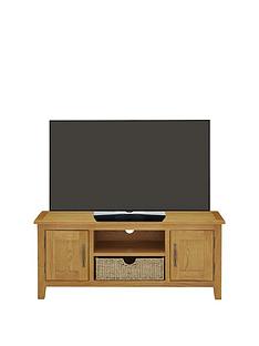 Luxe Collection - London Seagrass Oak Ready Assembled Large TV Unit - fits up to 55 Inch TV