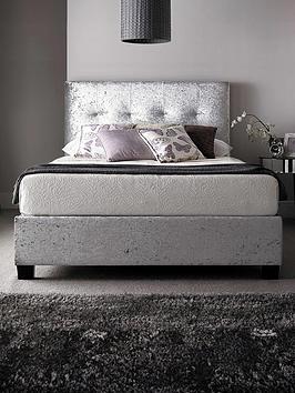 Product photograph of Very Home Scarpa Fabric Ottoman Bed Frame With Mattress Options Buy And Save - Bed Frame With Platinum Pocket Mattress from very.co.uk