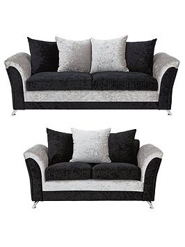 Product photograph of Zulu 3 Seater 2 Seater Fabric Sofa Set Buy And Save - Fsc Reg Certified from very.co.uk