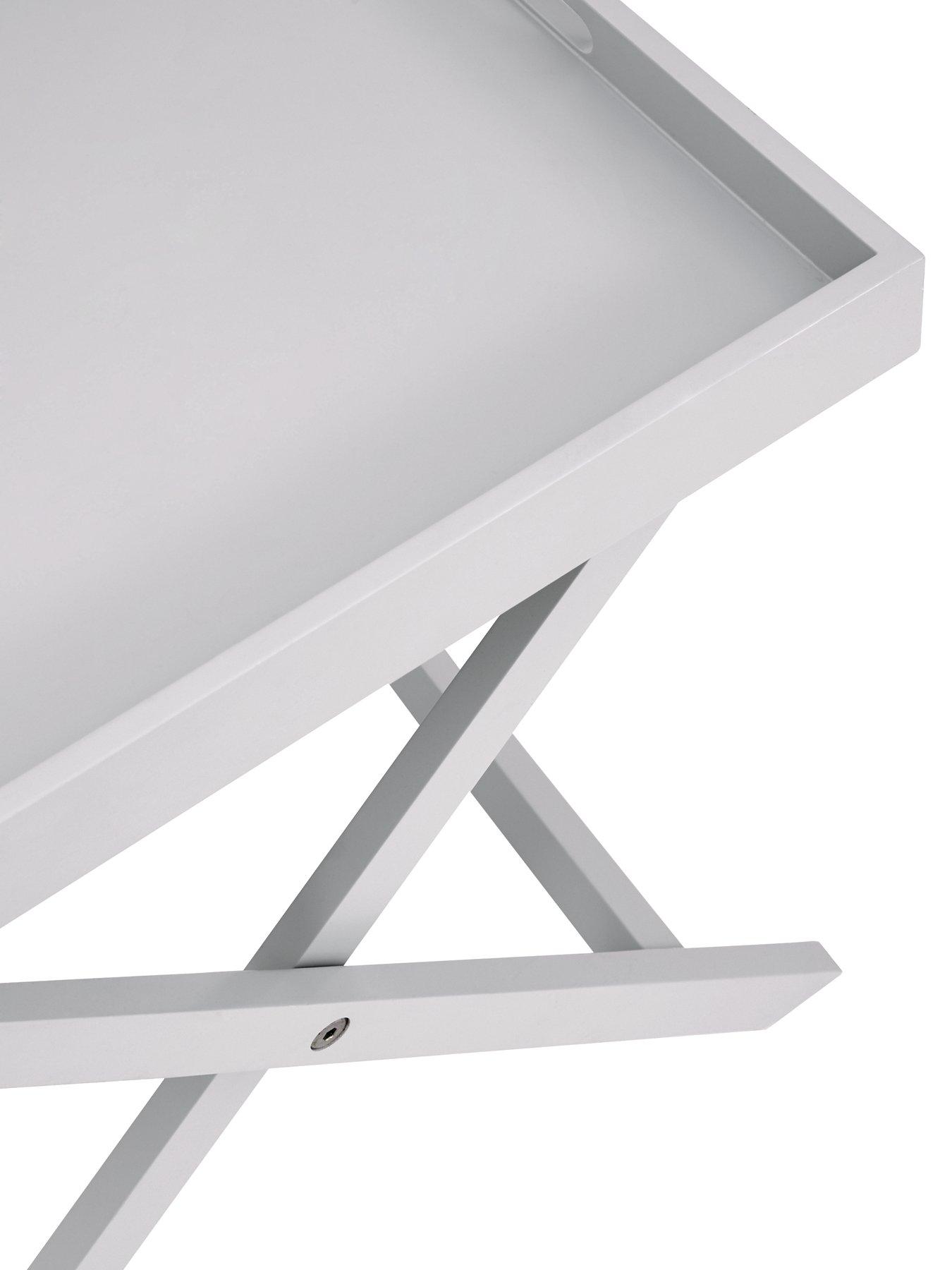 Gray Folding Tray Table