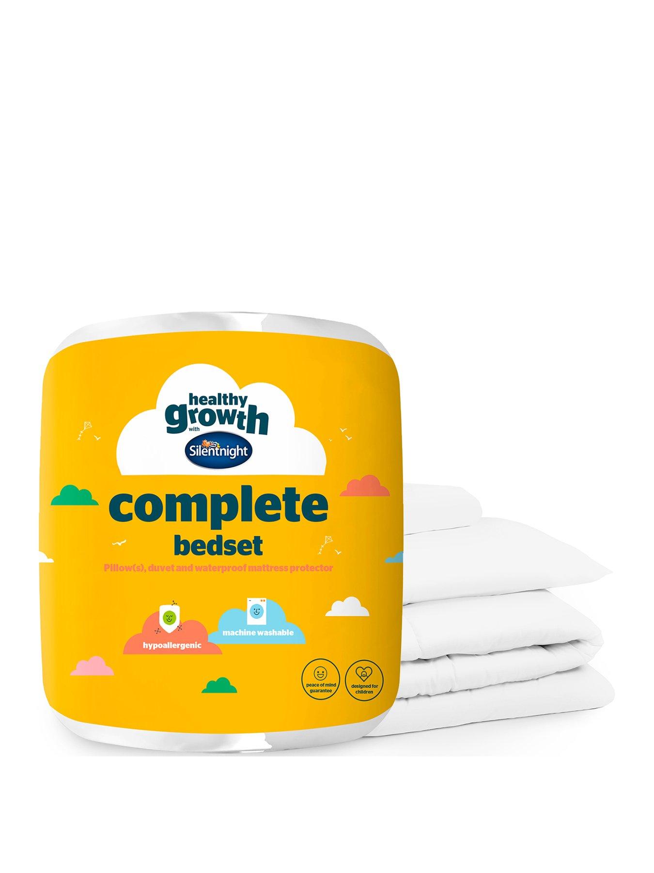 Silentnight Kids Complete Bed Set - Includes 10.5 Tog Duvet, Mattress Protector and Pillow