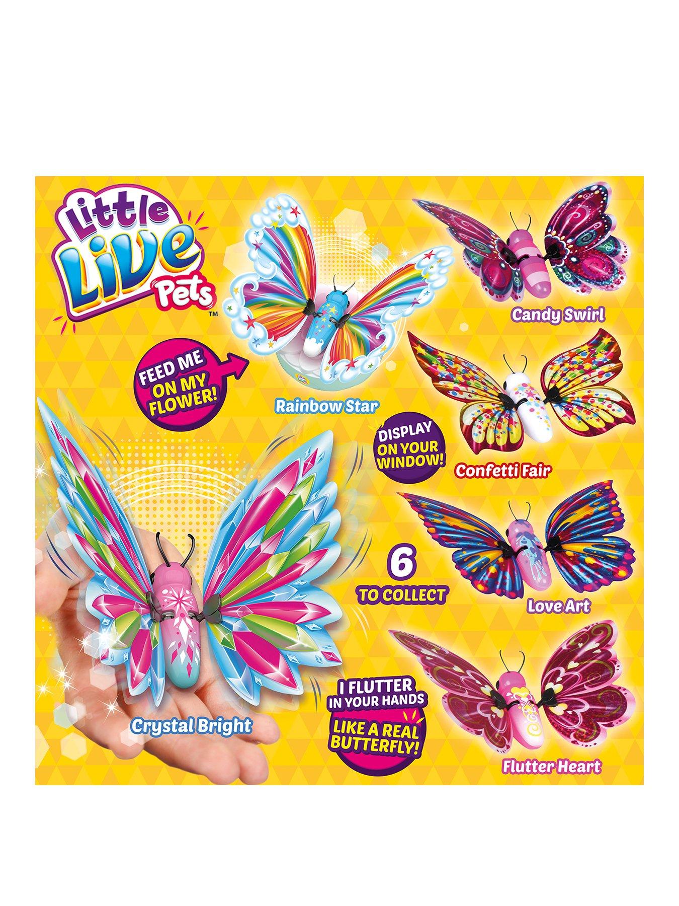 little live pets flutter wings dancing butterfly flower garden