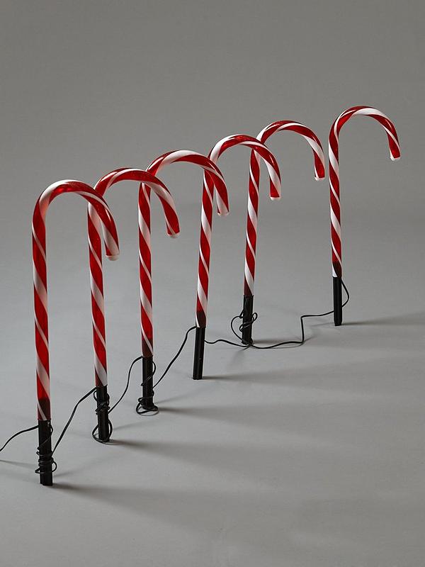 Candy Cane Garden Stake Light Outdoor, Large Outdoor Candy Cane Decorations