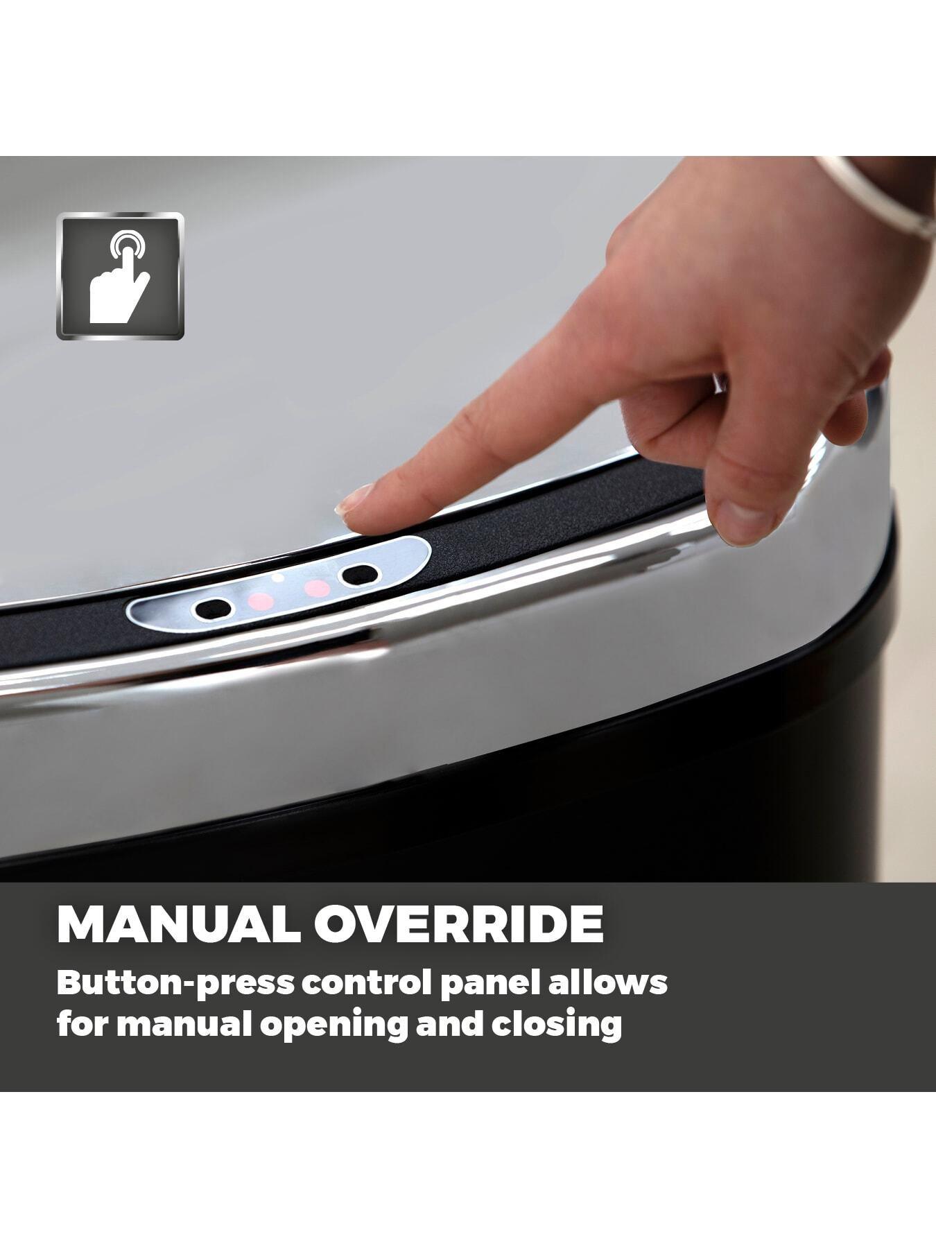 Image 6 of 8 of Tower 58-litre Square Sensor Bin in Black