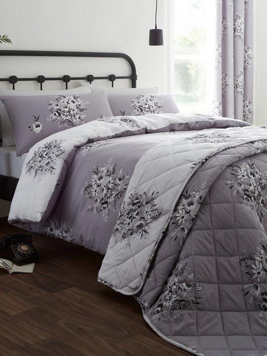 front image of catherine-lansfield-floral-bouquet-duvet-cover-set