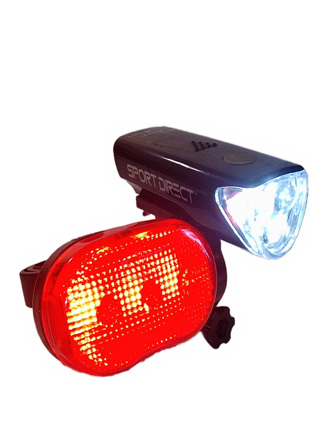 undefined Mega White LED Front and Rear Light Set