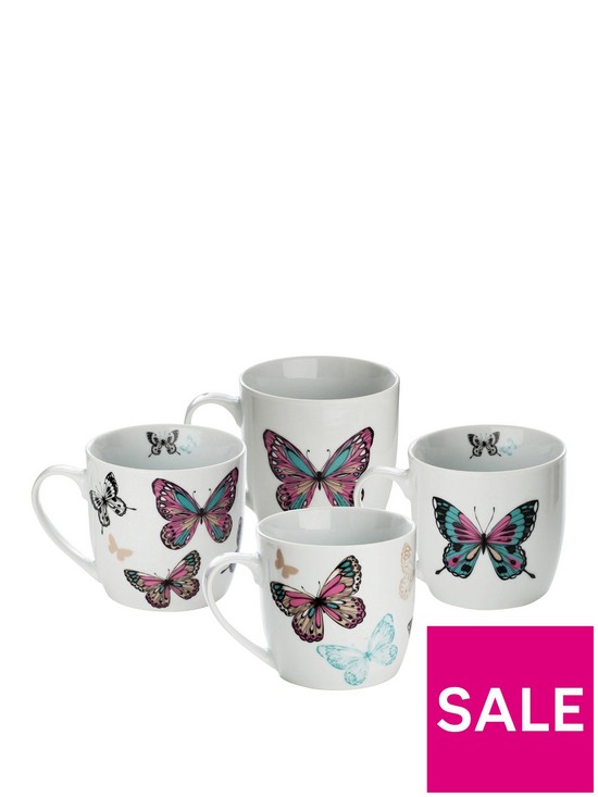 front image of sabichi-mariposa-4-pc-mug-set