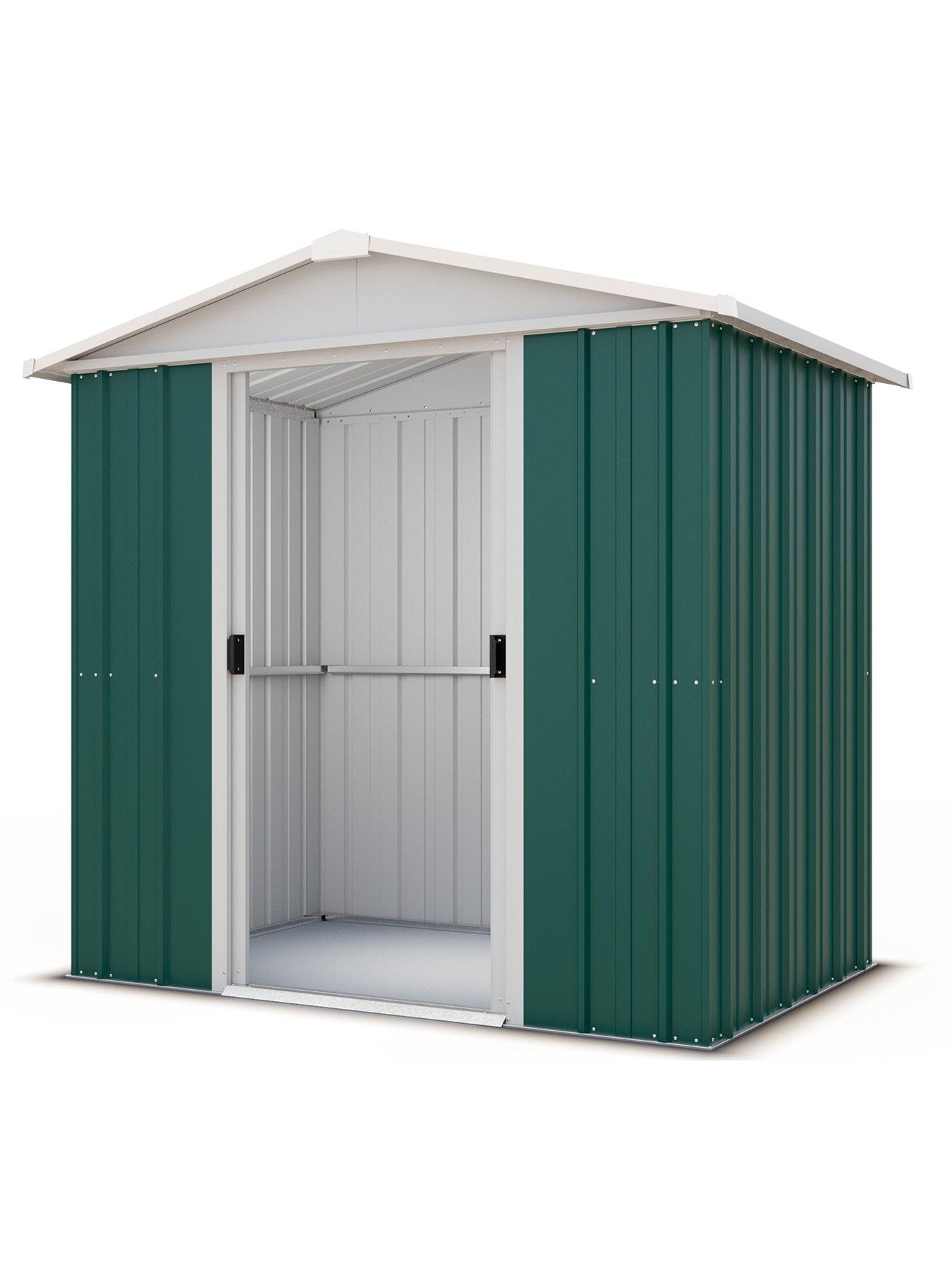 Image 2 of 5 of Yardmaster 6.1 x 4.1 ft Apex Roof Metal Garden Shed