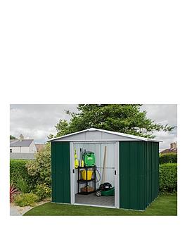 Product photograph of Yardmaster 7 5 X 8 9 Ft Apex Metal Roof Shed from very.co.uk