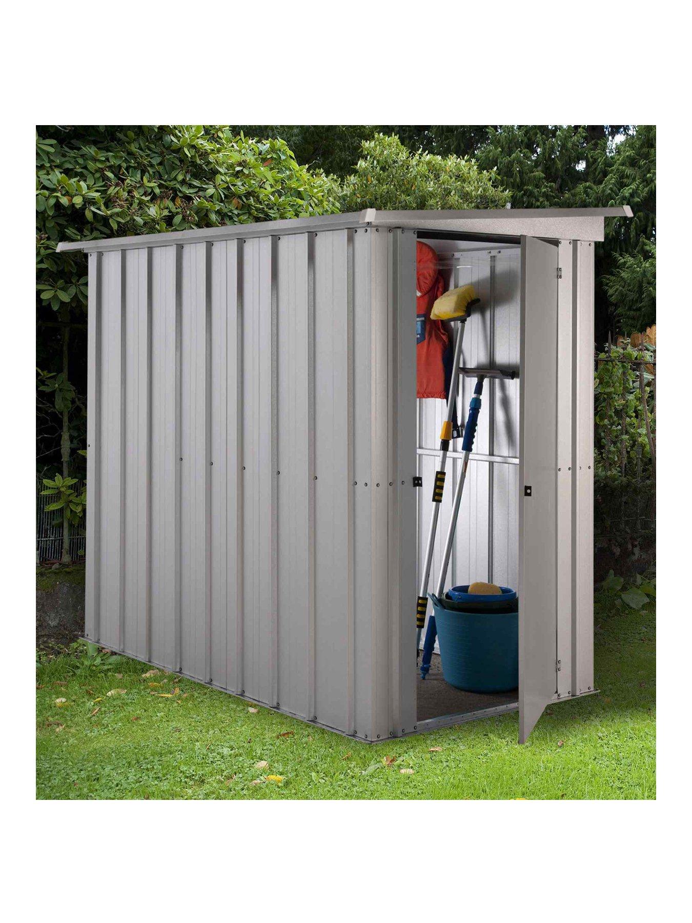 Image 1 of 4 of Yardmaster 3.9 x 5.2ft Single Door Metal Pent Roof Shed