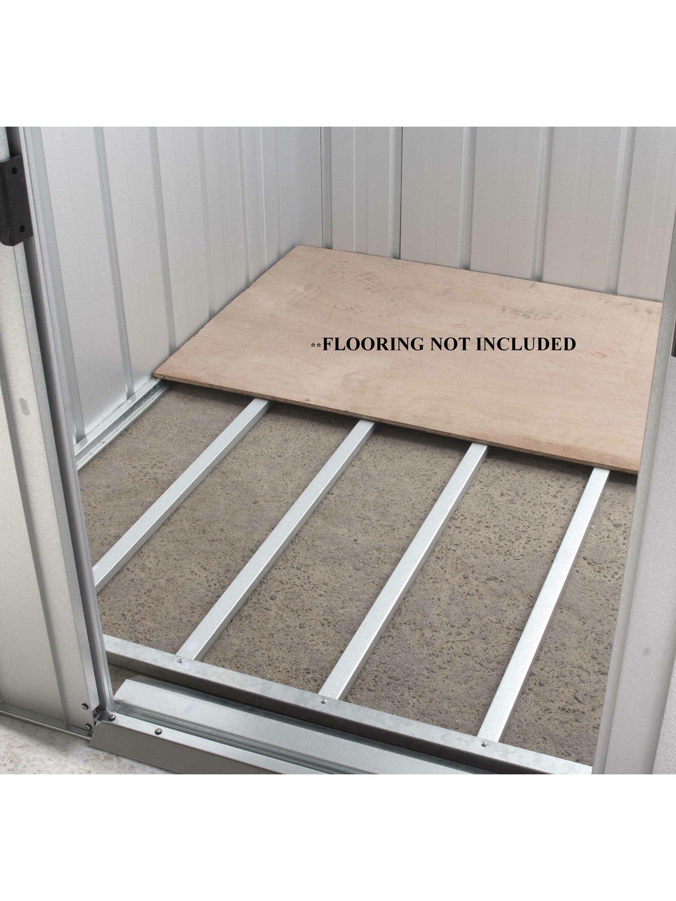 Image 5 of 5 of Yardmaster 7.8 x 3.9ft Double Door Metal Pent Roof Shed with Floor Frame