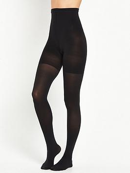 spanx high-waisted luxe leg tights - black
