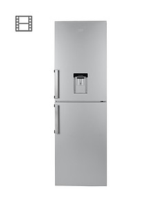 Beko CFP1691DS 60cm Frost Free Fridge Freezer with Water Dispenser - Silver