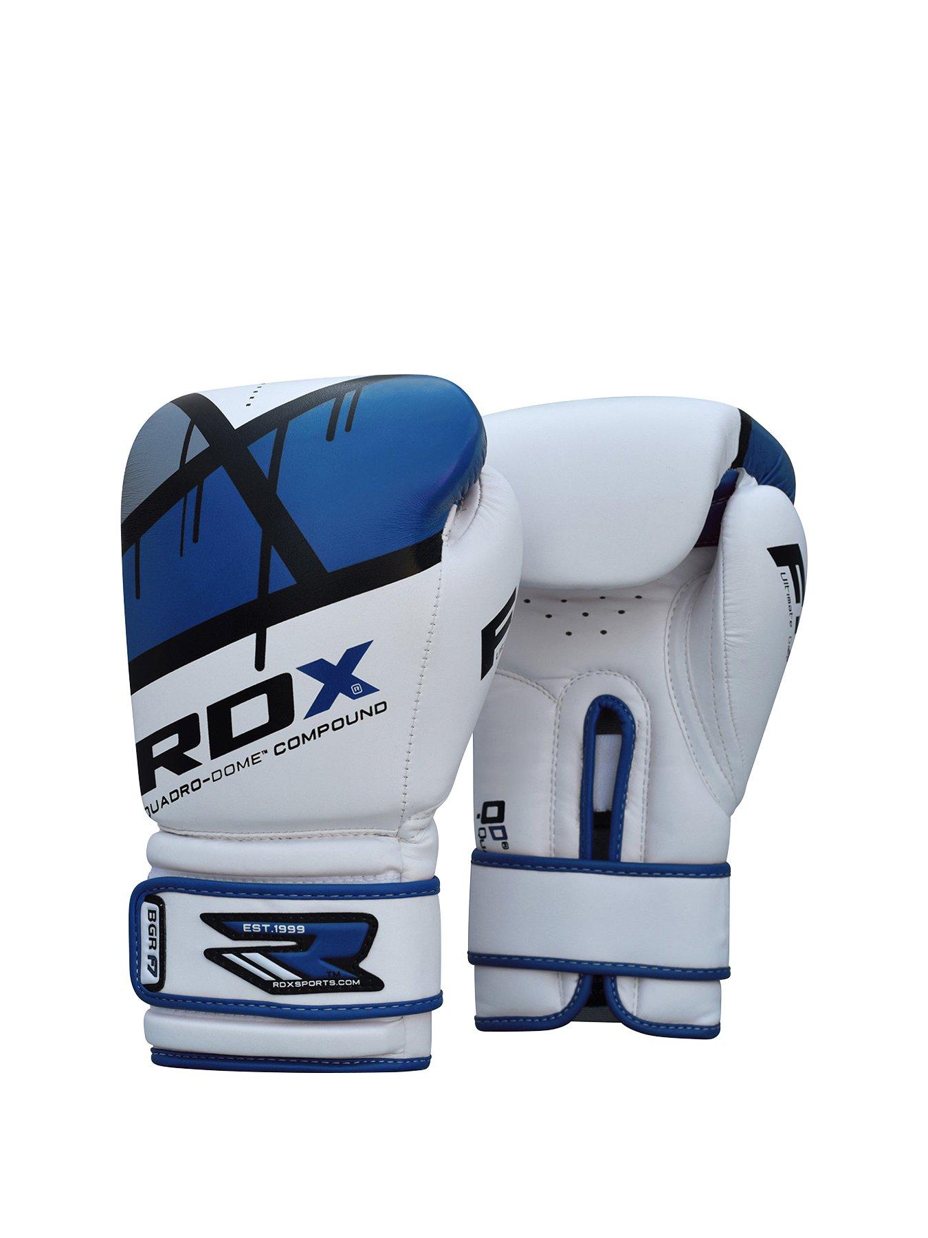 RDX Maya Hide Leather Gloves Blue White Very