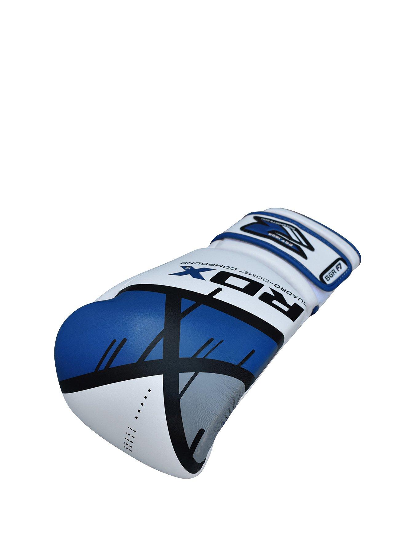 Image 3 of 4 of RDX Maya Hide Leather Gloves &ndash; Blue/White