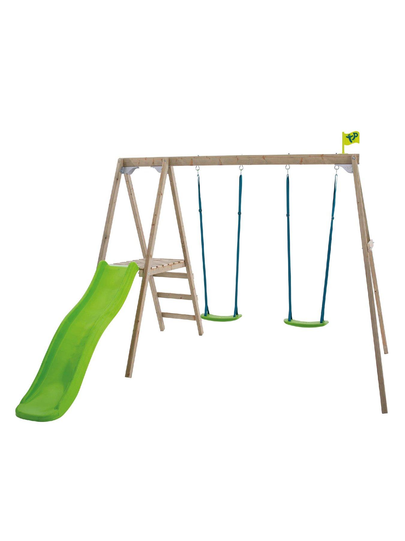 Tp wooden best sale swing set